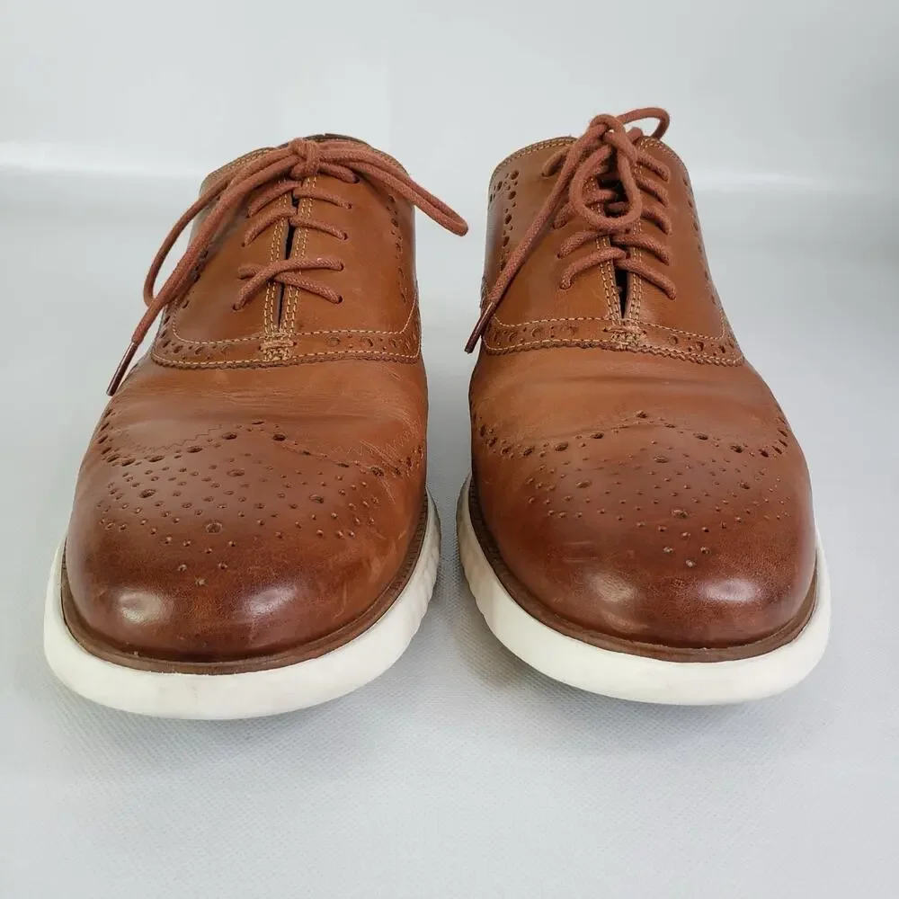 Cole Haan Men's Original Grand Wingtip Oxford Brown Shoes C31532 Sz 13